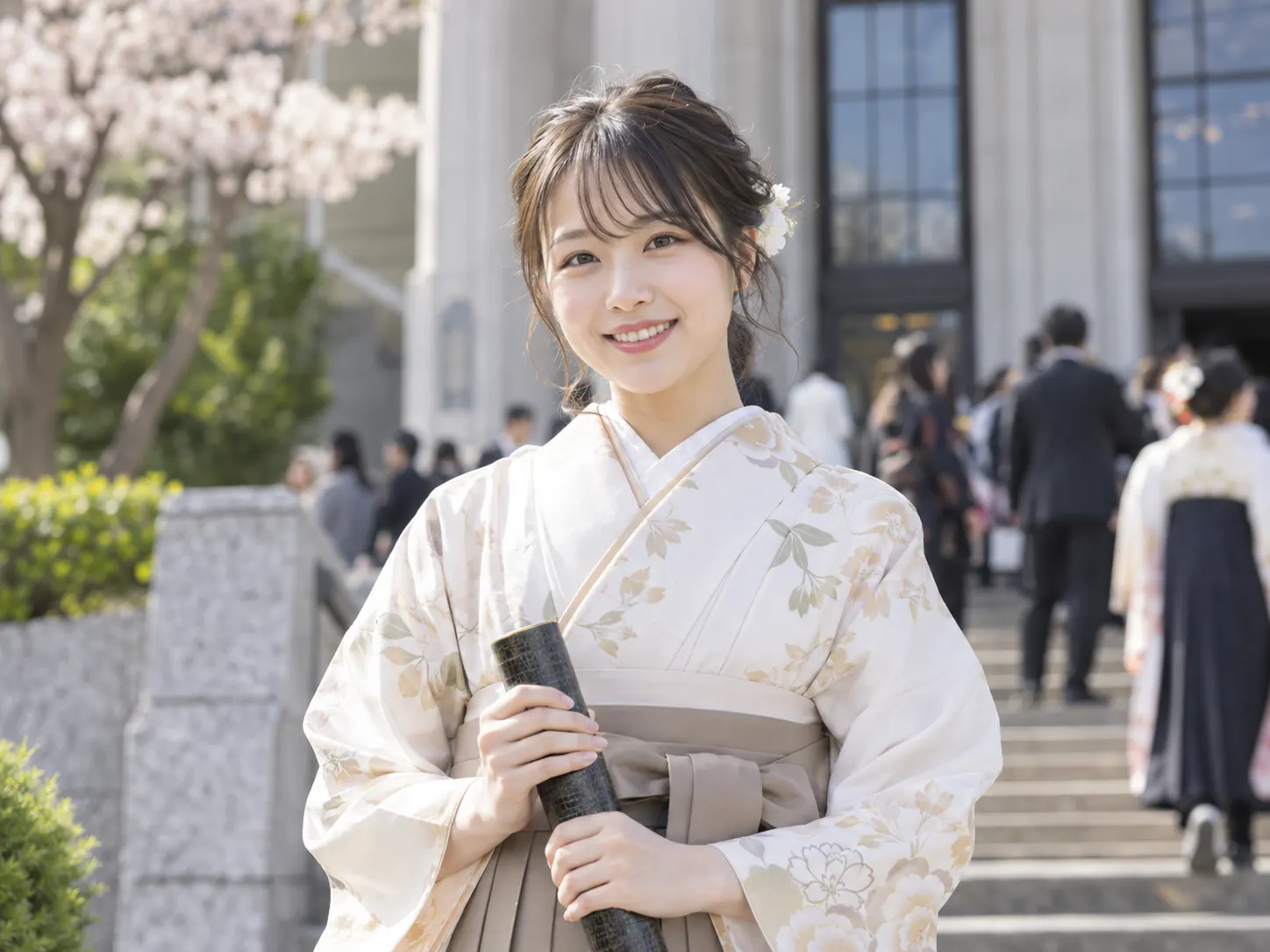 卒業式会場周辺での撮影イメージ
