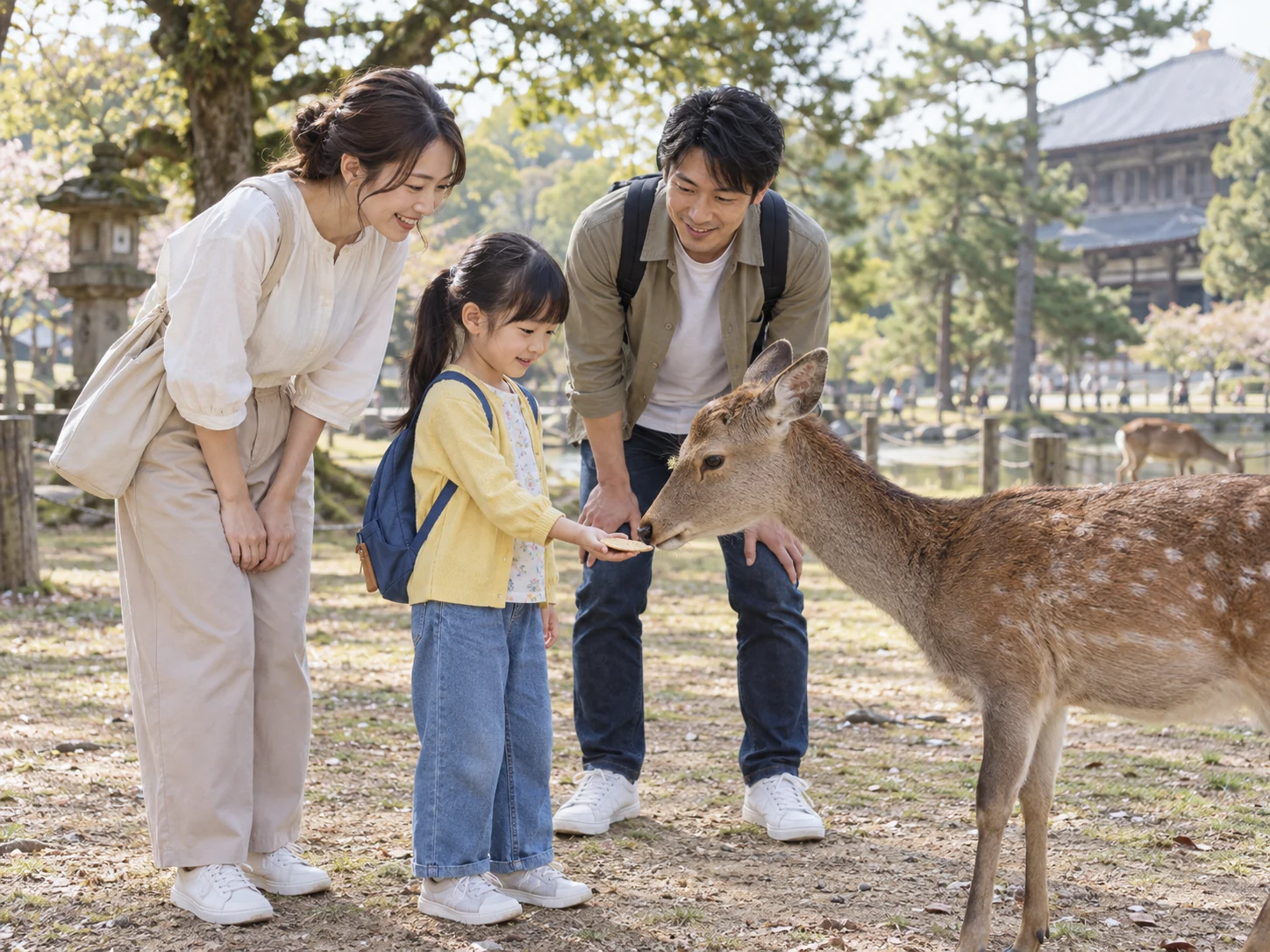 奈良での観光撮影イメージ
