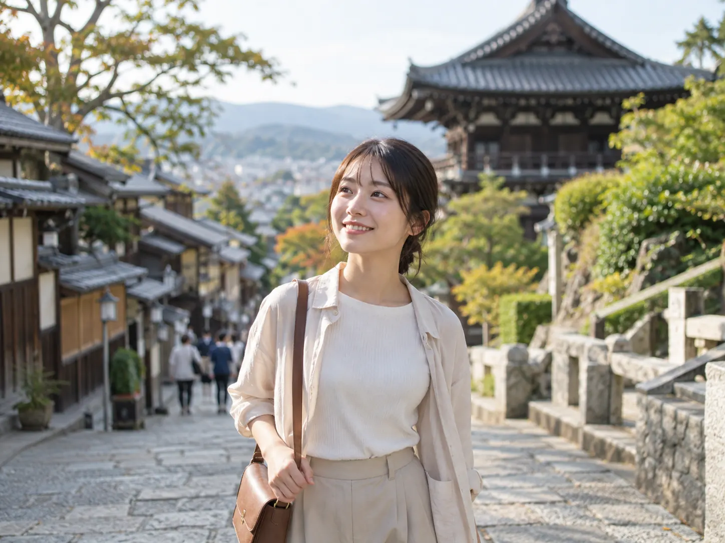 観光撮影：一人旅の撮影イメージ