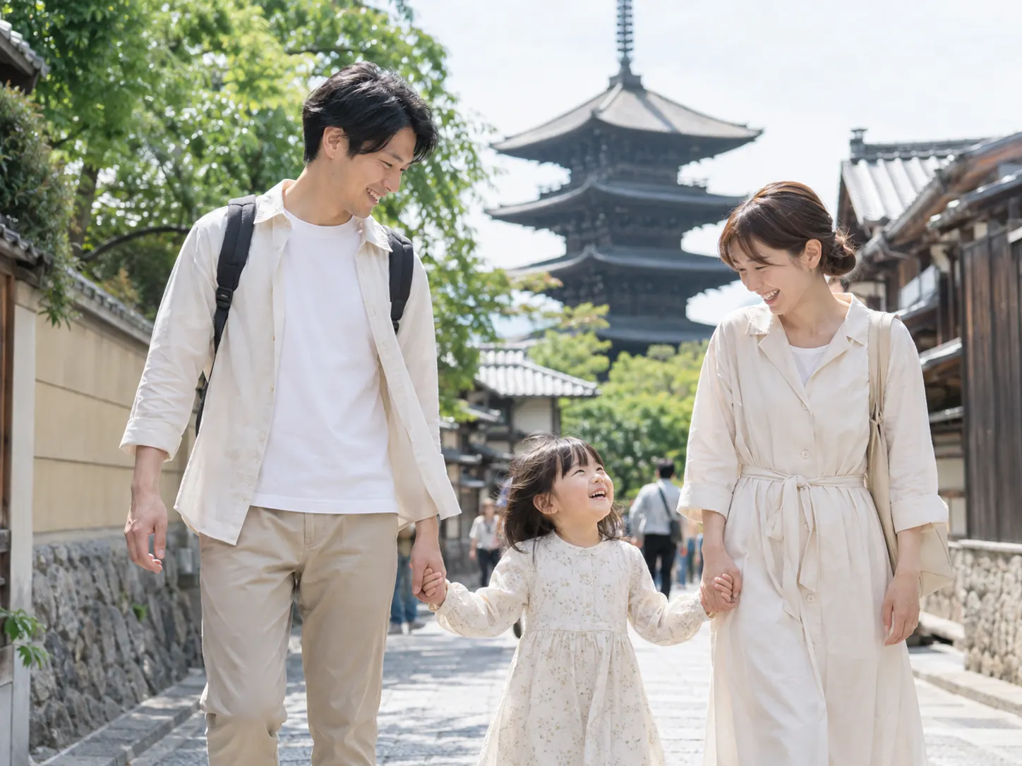 観光撮影：家族旅行の撮影イメージ