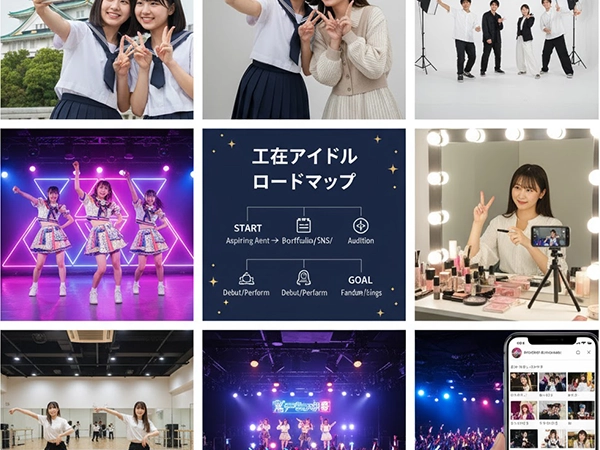 【保存版】大阪で“地下アイドルになる”最短ロードマップ|ゼロから始める準備・練習・オーディション・デビュー後の稼ぎ方