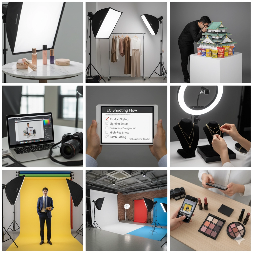 EC担当者必見｜大阪で物撮り・商品撮影に最適なスタジオ活用方法