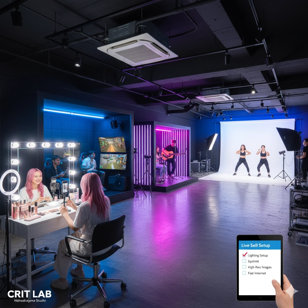 大阪でライブ販売するなら｜西中島クリットラボの撮影スペース