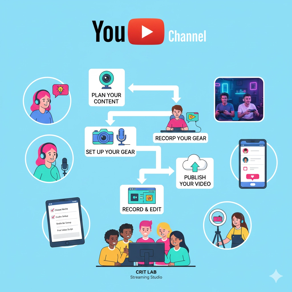 初心者でも簡単にできる!YouTube配信の始め方完全マニュアル - Photo Studio Crit Lab 初心者でも簡単にできる!YouTube配信の始め方完全マニュアル