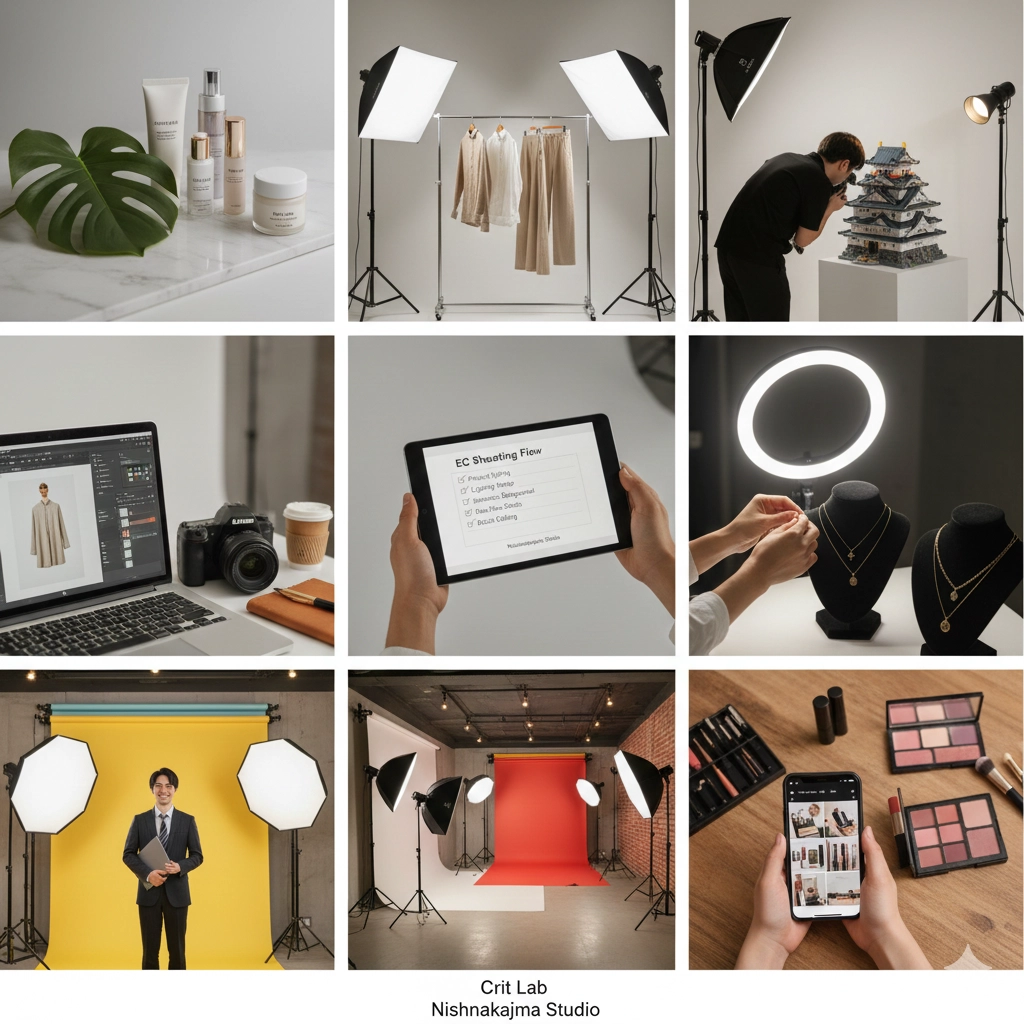 Crit Labで物撮り撮影を完璧に！西中島のスタジオで撮影力UP