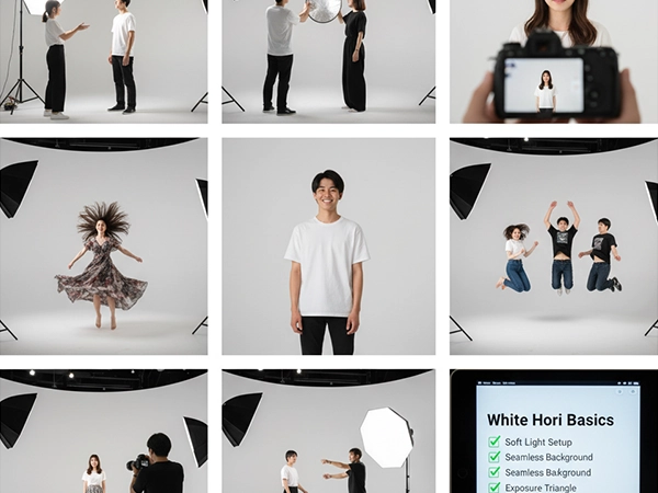 白ホリ初心者向け撮影術｜西中島の撮影スタジオで基礎からマスター