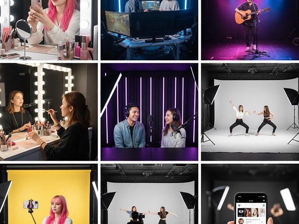 インスタグラムライブ撮影セット!新大阪から徒歩2分のスタジオ