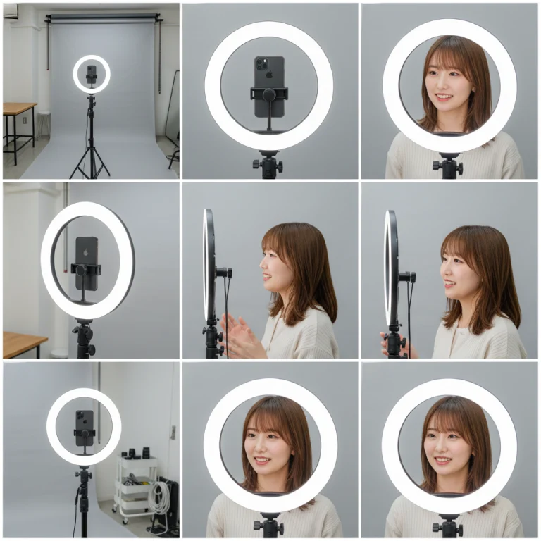 スマホでプロ動画。リングライト完備の大阪西中島スタジオ活用術