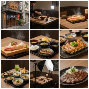 大阪西中島のクリットラボ飲食店メニュー撮影出張対応